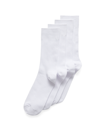 ECCO Classic Rib Mid Cut-2 Pac - Unisex Ribbed Mid-Cut Socks